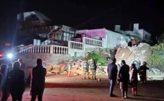 Mar del Tuyú: se derrumbó una casa y una persona resultó herida