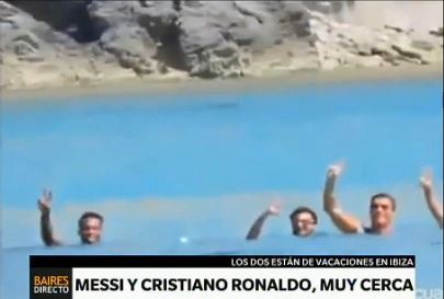 Messi y Ronaldo, muy cerca