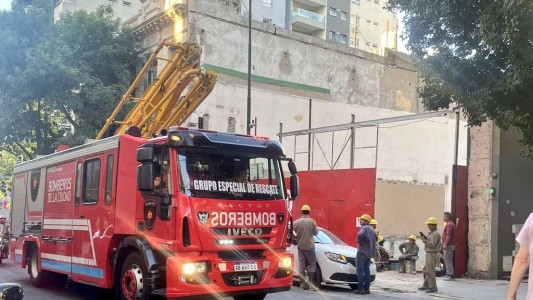 Otro derrumbe en una obra en construcción en Caballito: solo hubo daños materiales