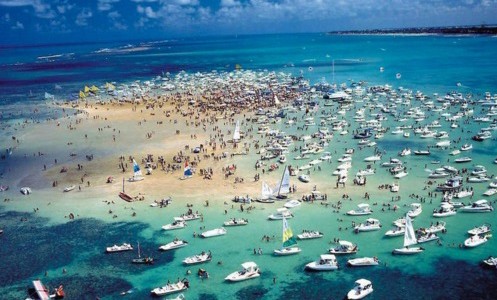 Brasil: la playa que aparece y desaparece