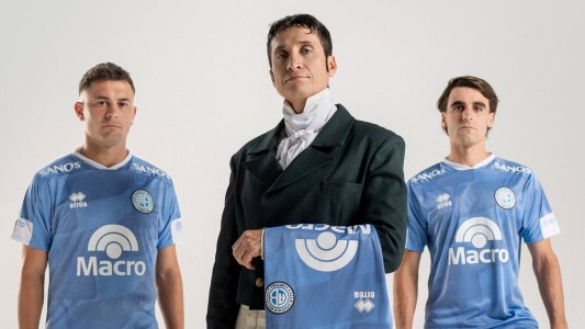 Belgrano presentó su nueva camiseta, inspirada en la bandera argentina