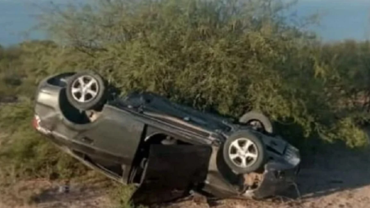 Dejó abandonado a sus dos hijos tras robar un auto y volcar