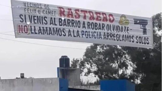"No llamamos a la policía, arreglamos solos”: los alarmantes pasacalles de vecinos por la inseguridad