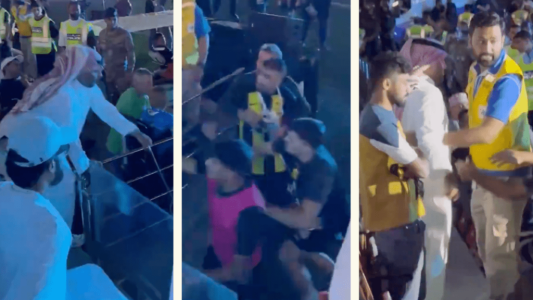 Escándalo en Arabia Saudita: un hincha atacó a latigazos a un jugador del equipo de Gallardo