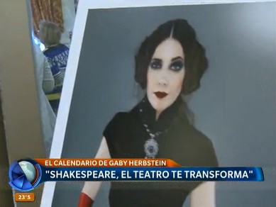 El calendario de Gaby Herbstein: "Shakespeare, el teatro te transforma"