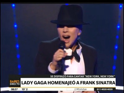 Homenaje de Lady Gaga a Frank Sinatra