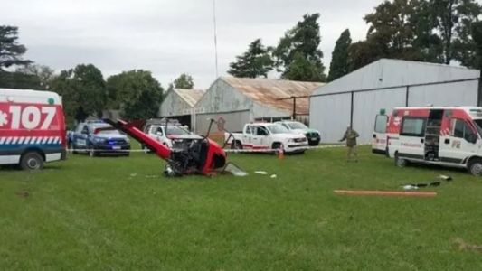 Santa Fe: se estrelló un helicóptero con un piloto policial y un mecánico a bordo