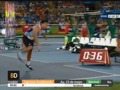 Brasil 2016: Braian Toledo llegó a la final en lanzamiento de jabalina