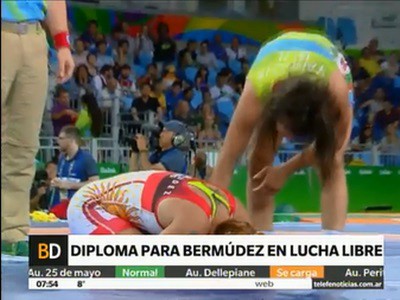 La gendarme argentina se quedó sin medalla por muy poco