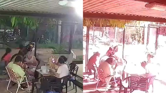 Susto en Chaco: una familia tomaba mate y fue sorprendida por un rayo