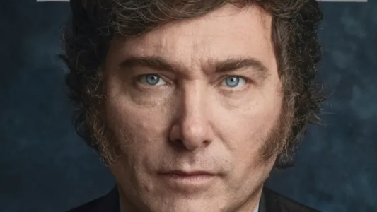 "El Radical": Milei en la portada de la revista Time