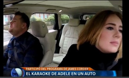 El karaoke de Adele en el auto