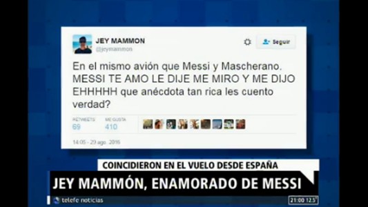 Jey Mammón, enamorado de Messi