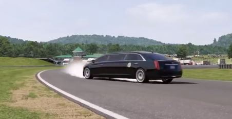 La "Bestia", el vehículo de Obama, en marcha atrás y a 100 km/h