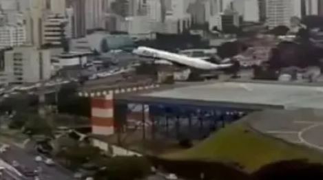 Un avión tardó en levantar vuelo en Brasil y casi provoca una tragedia