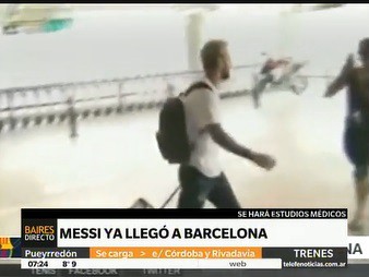 Messi ya está en Barcelona