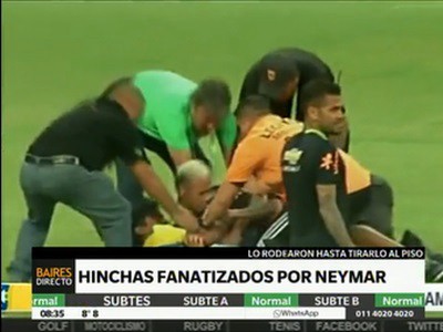 Hinchas fanatizados por Neymar