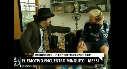 El emotivo encuentro entre Minguito y Messi