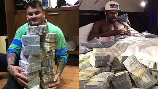El Chino Maidana hizo la gran Mayweather: foto con sus dólares