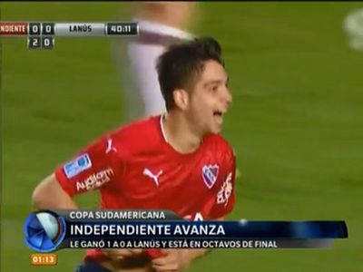 Independiente derrotó a Lanús y avanza en la Sudamericana