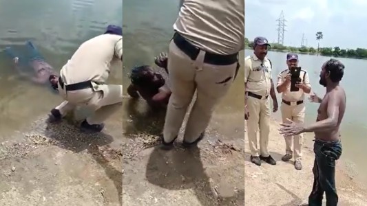 La policía acudió a recuperar un cuerpo flotando en un río: era un borracho durmiendo