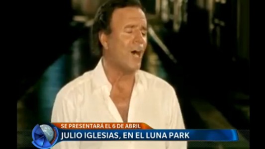 Julio Iglesias, en el Luna Park
