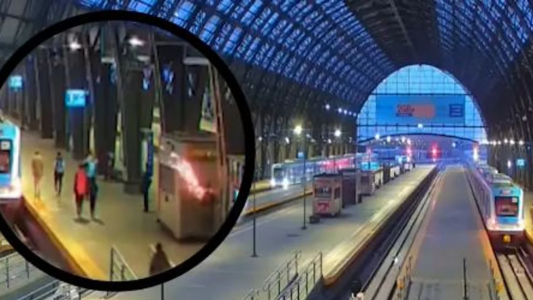 Quiso robar cables en la estación de Retiro y casi se electrocuta: terminó detenido