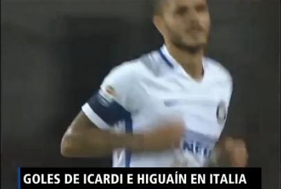 Gole sde Icardi e Higuaín en Italia