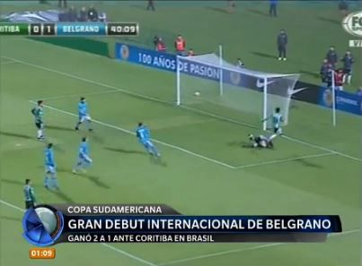 Copa Sudamericana: Belgrano le ganó 2-1 a Coritiba