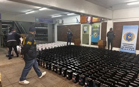 Secuestraron un millonario cargamento de mercadería ilegal