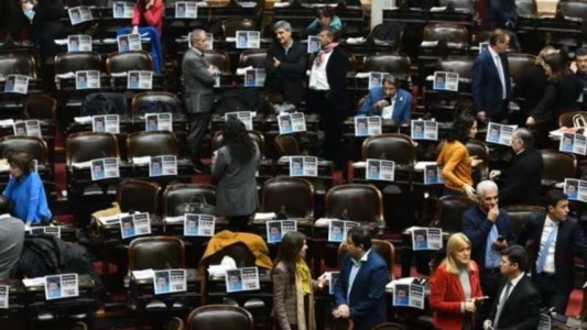 Diputados: colocaron carteles con el mensaje “Buscando a Loan”