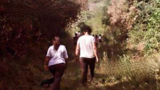 La foto clave de Loan cuando va al naranjo