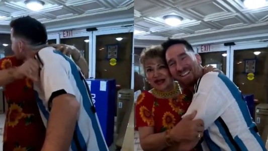 "Que privilegio": una mujer confundió a un hincha con Lionel Messi