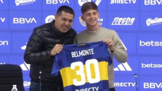 Belmonte fue presentado como nuevo jugador de Boca: "Estoy agradecido a la dirigencia por buscarme y darme el apoyo"