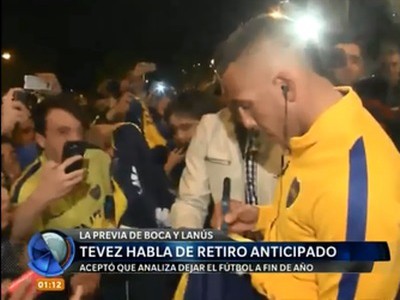 Tévez: "retirarme es una posibilidad"