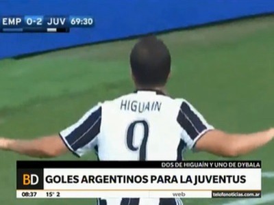 Goles argentinos para Juventus
