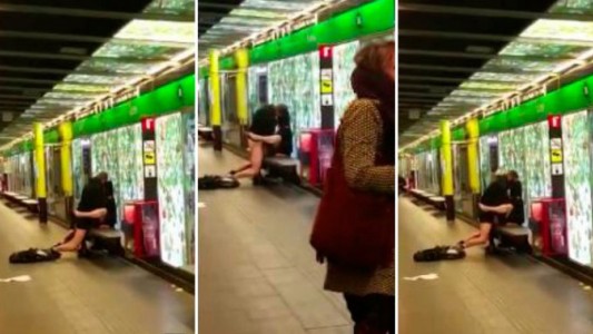 Video: filman a una pareja teniendo sexo en el subte de Barcelona