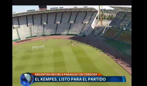 El Kempes, listo para el partido Argentina-Paraguay