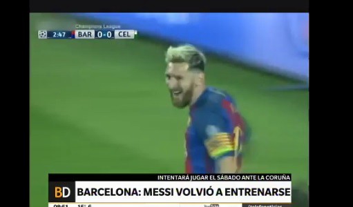 Messi entrenó a la par de sus compañeros y jugaría el sábado para Barcelona