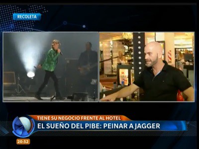El peluquero de Jagger en la Argentina