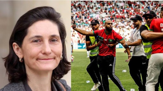 Tras el escándalo, la ministra de deportes de Francia habló de "intrusión bastante bondadosa" de hinchas marroquíes