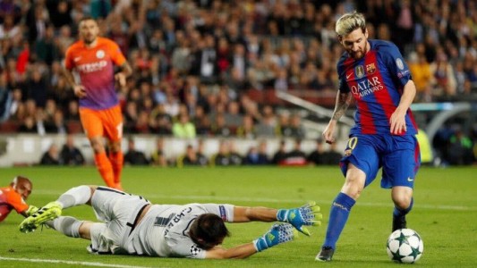 Videos: los tres goles de Messi para la goleada ante el Manchester City de Guardiola