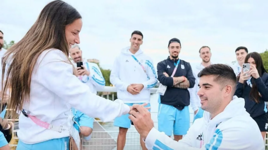 Paris 2024: un Gladiador le propuso matrimonio a una Leona