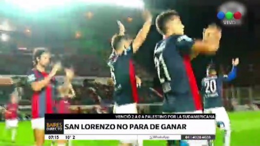 San Lorenzo le ganó a Palestino