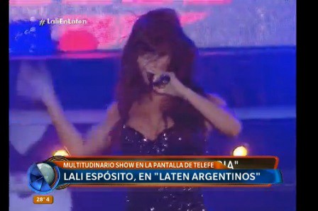 Lali Espósito estuvo en el arranque de "Laten Argentinos"