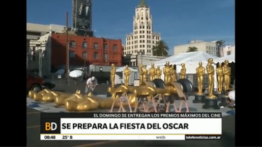 Se prepara la fiesta del Oscar