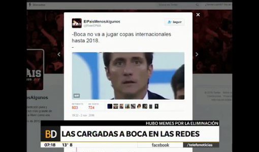 Las cargadas a Boca en las redes sociales
