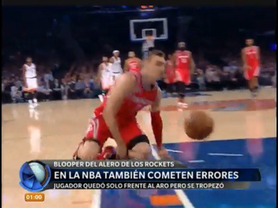 Primer blooper de la temporada en la NBA