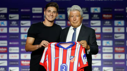 “Necesitaba un cambio en mi carrera”: Julián Álvarez fue presentado en el Atlético de Madrid