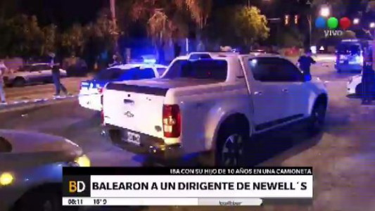Vicepresidente de Newell's y su hijo de 10 años fueron atacados a balazos